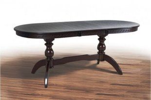 Стол Обеденный Раскладной Оскар Версаче Микс Мебель 160-90 Темный Орех фотография