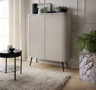 Комод Perfect Home Зова / Zova 2-дверний з чорними ніжками K103 Кашемір фотографія