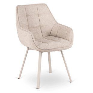 Стілець поворотний MEBEL ELITE MOND кремовий/кашемір