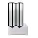 Душева шторка INSANA TIFFANI P Black 110x140 чорний