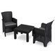 Комплект садовой мебели MEBEL ELITE FRESNO Черный