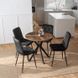 Комплект стол MEBEL ELITE LAUREN 90х90 см дубовый/черный, и 4 стульев ROBIN черный