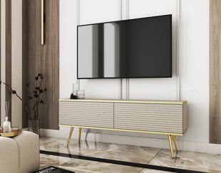 Тумба под ТВ Perfect Home Оро / Oro RTV135 MDF золото Бежевый фотография