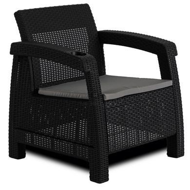 Комплект садовой мебели MEBEL ELITE INDIANAЧерный