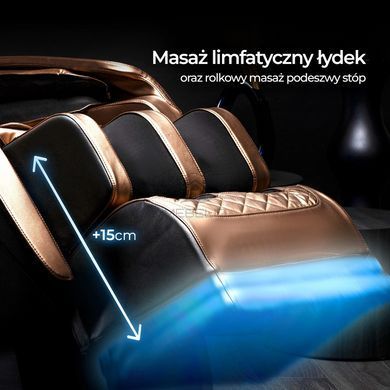 Массажное кресло MEBEL ELITE VX MAX экокожа Коричневый Меню на английском языке