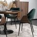 Стул бархатный MEBEL ELITE DAKOTA Velvet, Зеленый / ореховый