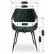 Стул бархатный MEBEL ELITE DAKOTA Velvet, Зеленый / ореховый