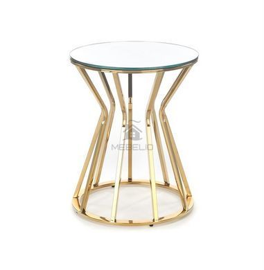 Журнальный столик AFINA S Halmar 45x45 Дзеркальний/Золотой