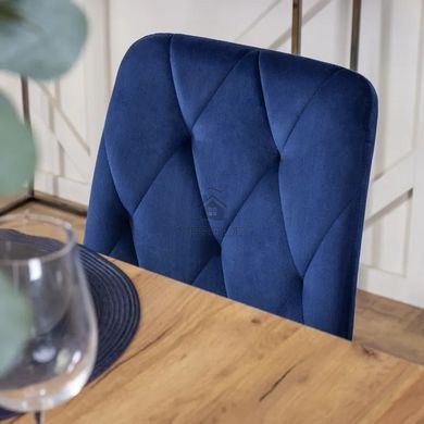 Стул бархатный MEBEL ELITE ROBIN Velvet Темно-синий