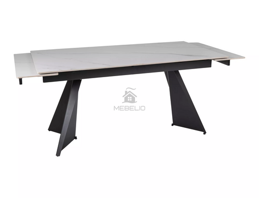 Стол Обеденный LACONI 160(220)x90 Signal Белый / Черный