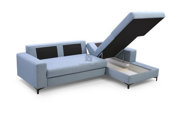 Диван кутовий розкладний AVRA на ніжках Perfect Home Польща Блакитний