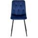 Стул бархатный MEBEL ELITE ROBIN Velvet Темно-синий