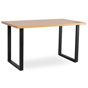 Стол MEBEL ELITE VETTEL 120х80 см Дуб / Черный