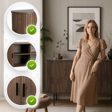 Комод MEBEL ELITE TRISH 180 Орех фотография