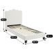 Кровать MEBEL ELITE CRATER Velvet  90x200 см Крем