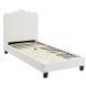 Кровать MEBEL ELITE CRATER Velvet  90x200 см Крем