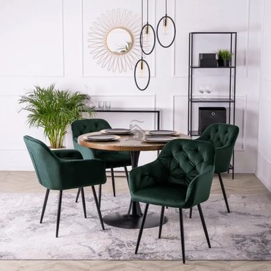 Стул бархатный MEBEL ELITE VIKI Velvet зеленый фотография