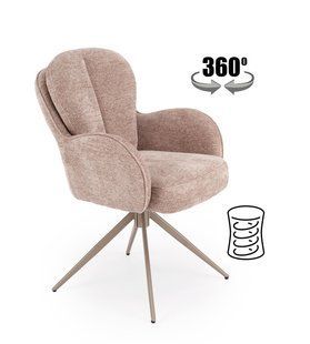 Кресло поворотное K-592 CS Halmar темный бежевый/кашемир фотография