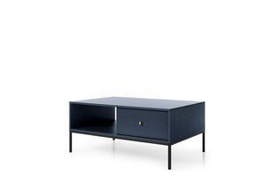 Стіл журнальний Perfect Home Моно / Mono з 2 шухлядами та чорними ніжками ML104 Гранат фотография