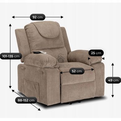 Масажне крісло MEBEL ELITE FENIX Беж