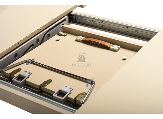 Стіл розкладний TML-560 VETRO 120x80 Матовий Капучино