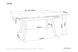 Стіл Розкладний JOHN 120(180)x85 Signal Білий Мармур / Чорний Мат
