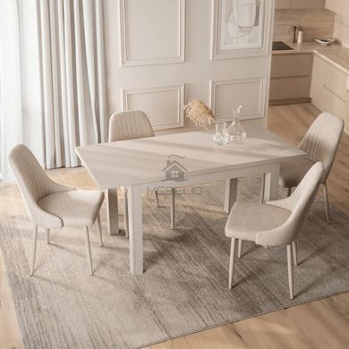 Стіл розкладний MEBEL ELITE SKUBI 120(160)х75 см Кашімір