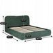 Кровать двуспальная MEBEL ELITE BRISTOL 160x200 см Зеленый