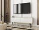 Тумба під телевізор Perfect Home Оро / Oro 2-дверна з чорними ніжками RTV135 MDF Білий