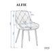 Стул ALFIE Intarsio Серый