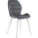 Стул бархатный MEBEL ELITE LUCKY Velvet, Серый/Белый