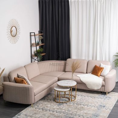 Кутовий диван MEBEL ELITE FLIN 250&nbsp;см Беж (правий)