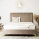 Кровать двуспальная бархатная MEBEL ELITE MARCELO Velvet 160x200 см Бежевый