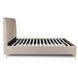 Кровать двуспальная бархатная MEBEL ELITE MARCELO Velvet 160x200 см Бежевый