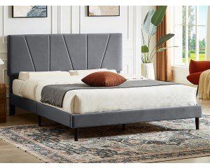 Кровать SAVANA Velvet Signal 160x200 Серый фотография