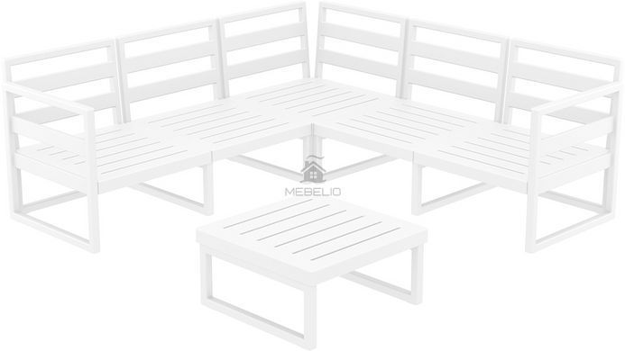 Комплект мебели для террасы Siesta Onto Mykonos Lounge Corner Set White Белый