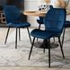 Стул бархатный MEBEL ELITE IRYS Velvet Синий