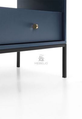 Тумба приліжкова Perfect Home Моно / Mono з 1 шухлядою та чорнми ніжками MS54 Гранат
