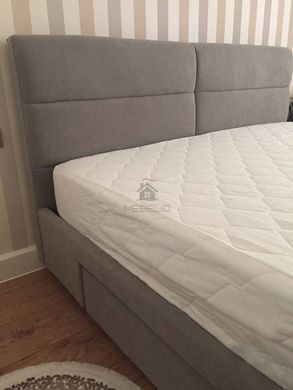 Ліжко MERIDA Halmar 160x200 Світло-сірий фотографія