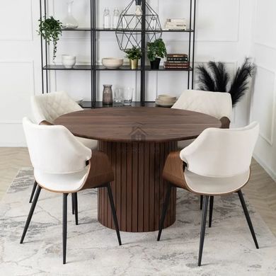 Стол  круглый MEBEL ELITE LYON 120 см Орех