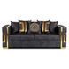 Диван MEBEL ELITE PALLAZO 3S Черный