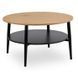 Журнальный столик MEBEL ELITE PAULO MAX  80x80 Дуб/черный