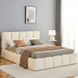 Кровать двуспальная MEBEL ELITE MURACJA 140x200 см Кремовая  фотография