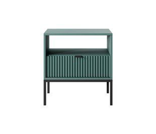 Тумба приліжкова Perfect Home Нова / Nova з 1 шухлядою і чорними ніжками S54 Лабрадор