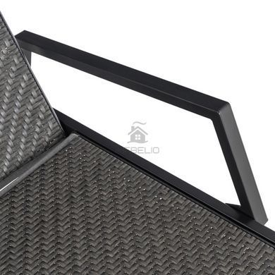 Шезлонг ROULE MEBEL ELITE Чорний