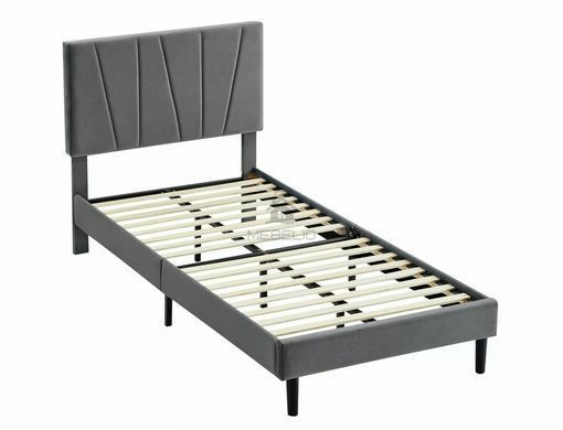 Кровать SAVANA Velvet Signal 90x200 Серый фотография