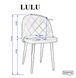 Стілець LULU Intarsio Сірий