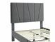 Кровать SAVANA Velvet Signal 90x200 Серый