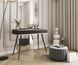Стіл туалетний Perfect Home Оро / Oro з 2 шухлядами і чорними ніжками T102 MDF Чорний