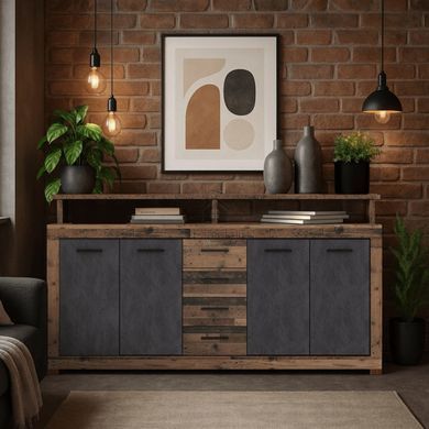 Комод MEBEL ELITE BLAGO 190 темный дуб фотография